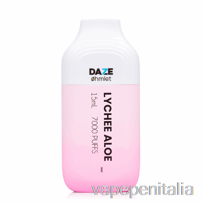 Vape In Italia 7 Daze Ohmlet 7000 0% Zero Nicotina Litchi Usa E Getta Aloe